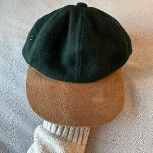 Vintage Cap Wool Suede Brim Mens Large Unbranded USA Made 50s